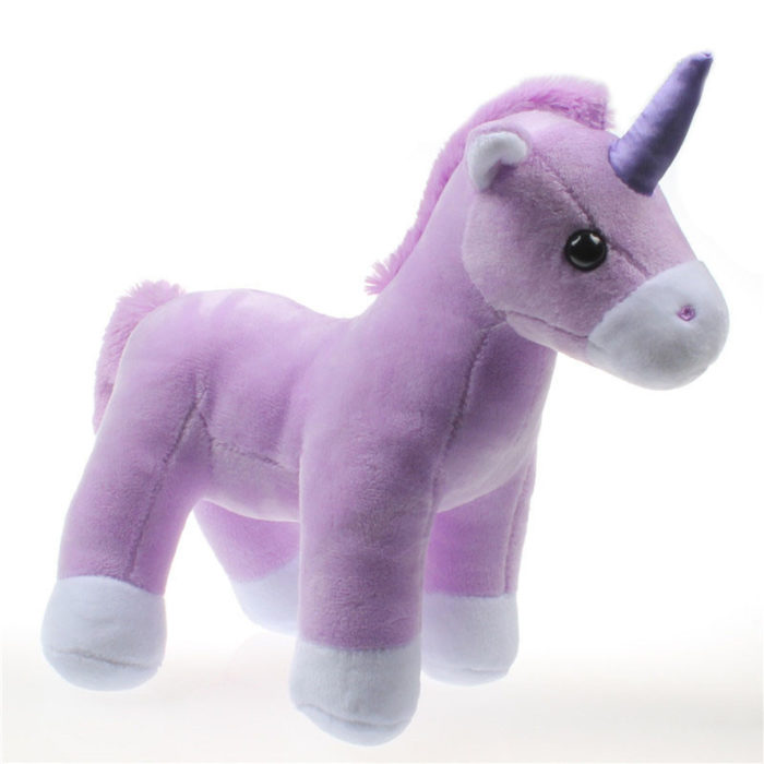 peluche licorne violette