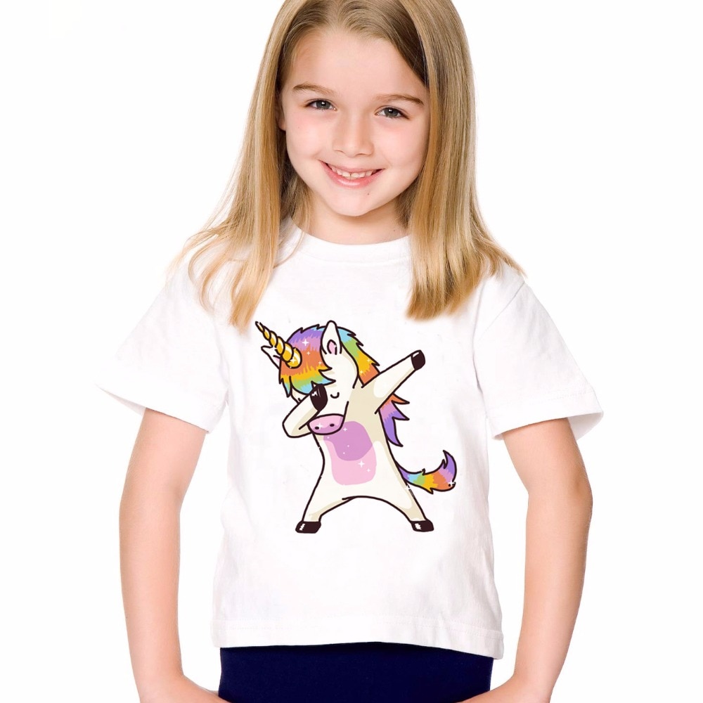 1Tee Enfants Filles Carlin Riding licorne T-Shirt 